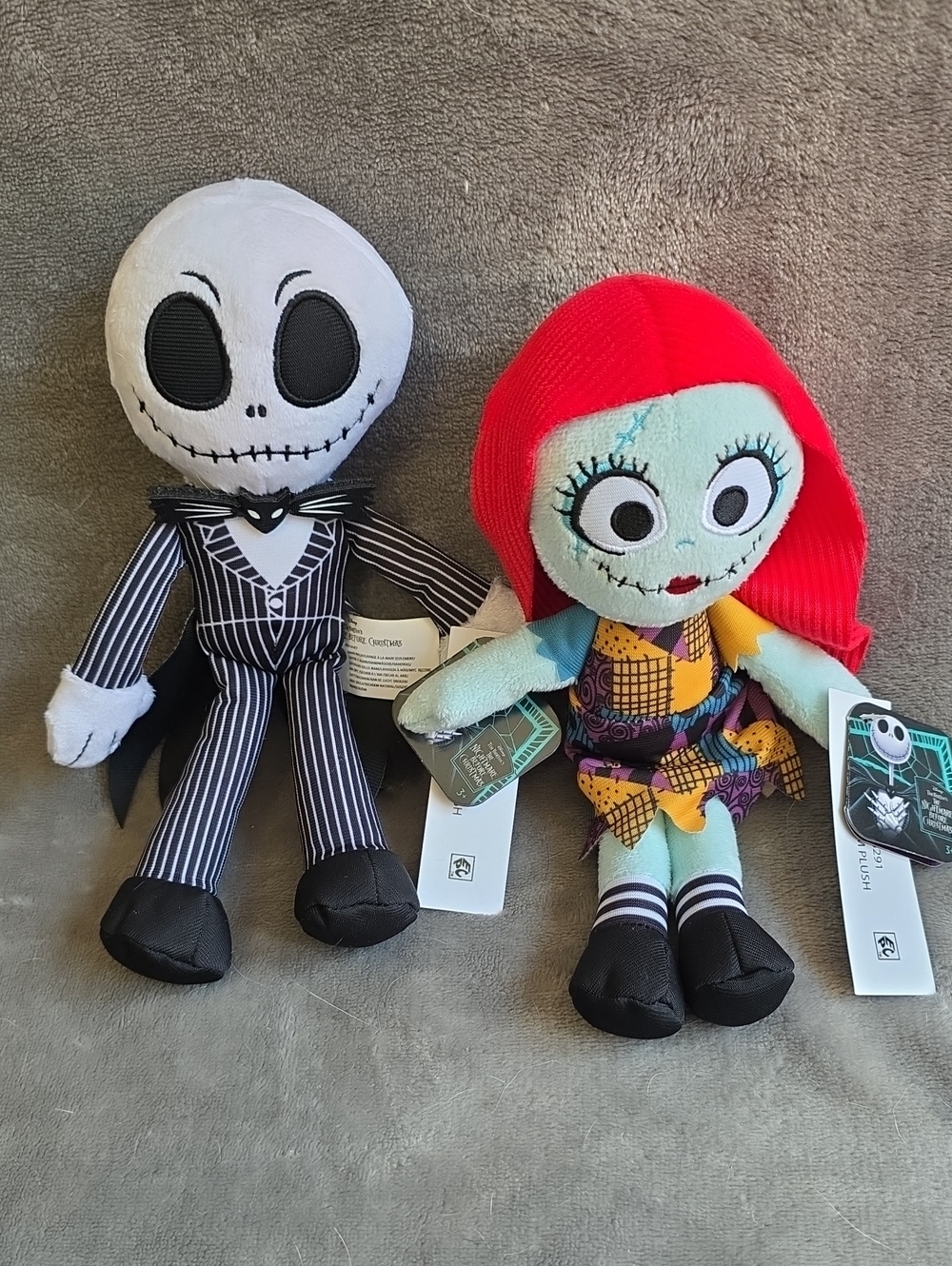 Nightmare Before Christmas Jack And Sally Plush Doll Set